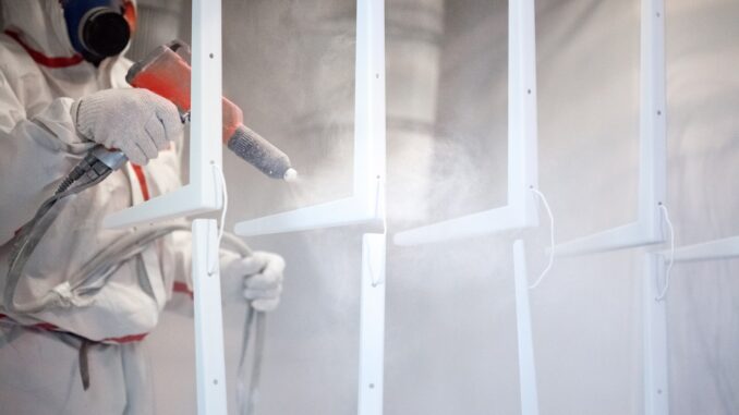 Industrial powder coating